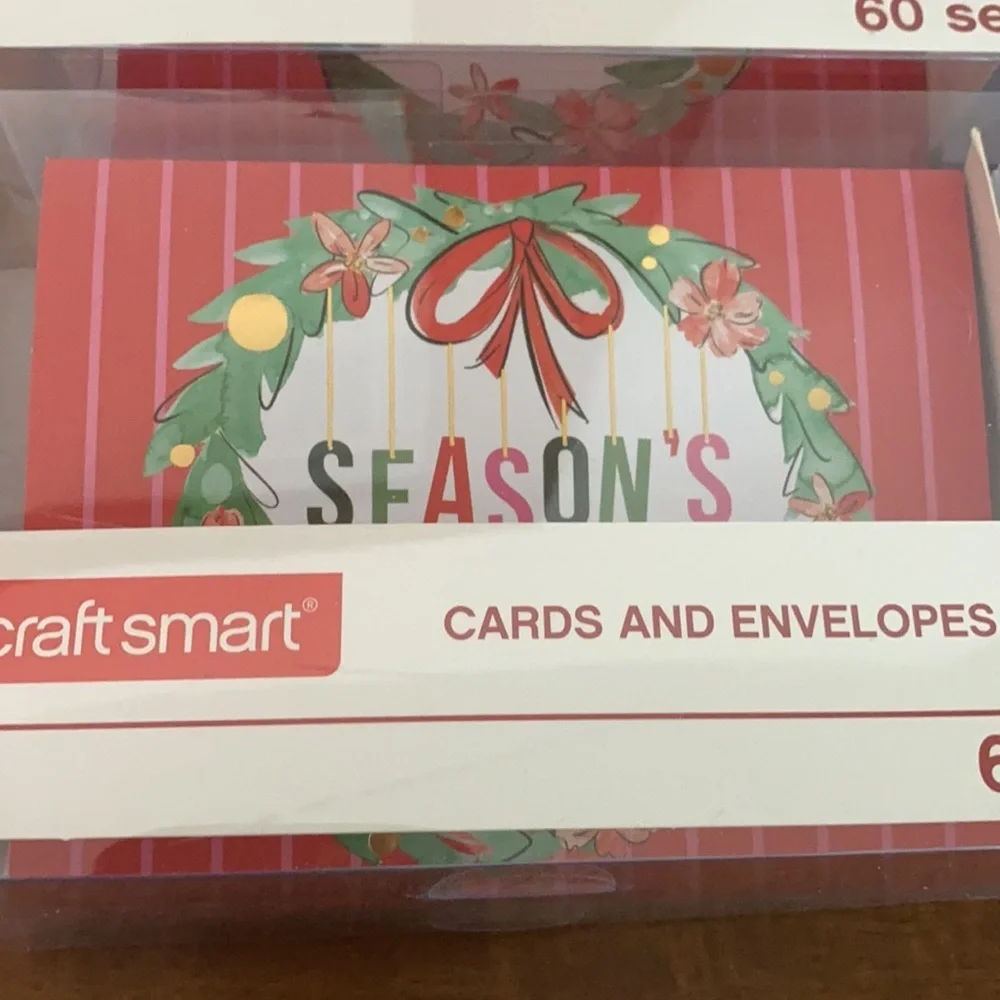 Christmas cards and envelopes by Craft smart